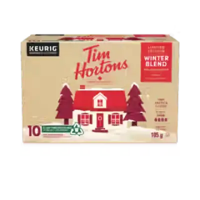 Tim Hortons Menu Canada with Prices & Nutrition (2026) 230 Tim Hortons 10ct Winter Blend Keurig K-Cups