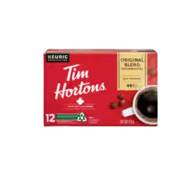 Tim Hortons Menu Canada with Prices & Nutrition (2026) 232 Tim Hortons 12ct K-Cups Original Blend Coffee