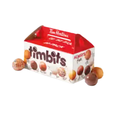 Tim Hortons Menu Canada with Prices & Nutrition (2026) 145 Tim Hortons 20 Assorted Timbits
