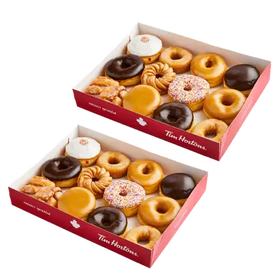 Tim Hortons 24 Box Assorted Donuts