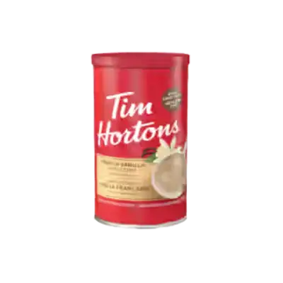 Tim Hortons Menu Canada with Prices & Nutrition (2026) 235 Tim Hortons 454g French Vanilla Cappuccino Can