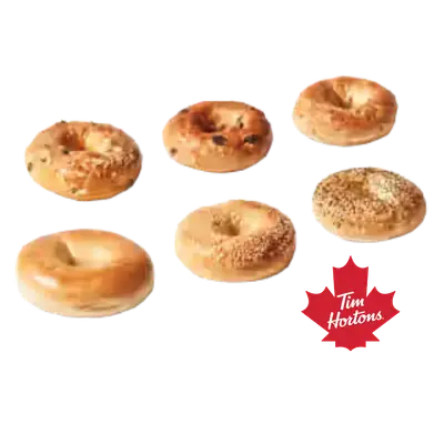 Tim Hortons Menu Canada with Prices & Nutrition (2026) 155 Tim Hortons 6 Assorted Bagels