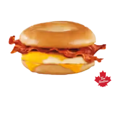 Tim Hortons Bacon Bagel Breakfast Sandwich