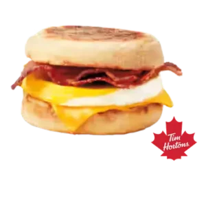 Tim Hortons Bacon Breakfast Sandwich: Price, Calories, Allergens & More 1 Bacon Breakfast Sandwich