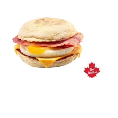 Bacon, Egg and Cheese Muffin (Streaky Bacon)
