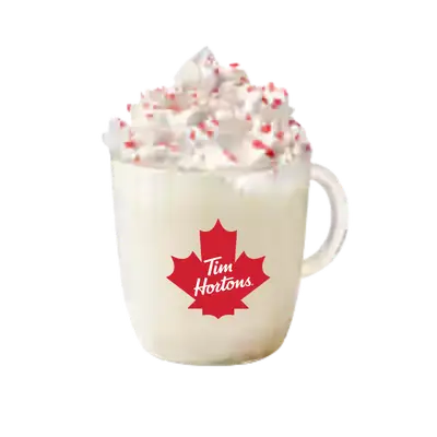 Tim Hortons Menu Canada with Prices & Nutrition (2026) 46 Tim Hortons Candy Cane White Hot Chocolate