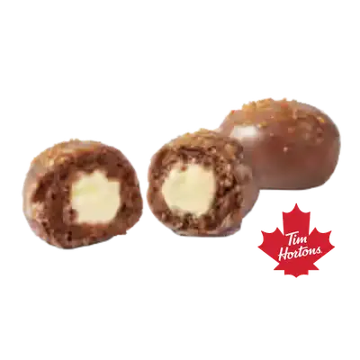 Tim Hortons Menu Canada with Prices & Nutrition (2026) 9 Tim Hortons Chocolate Creme Brulee Filled Timbit