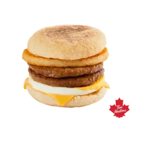 Double Sausage & Egg with Cheese Muffin Stack