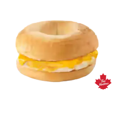 Tim Hortons Egg & Cheese Bagel Breakfast Sandwich