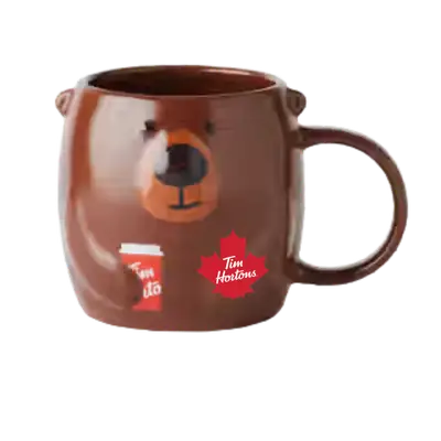 Tim Hortons Menu Canada with Prices & Nutrition (2026) 196 Tim Hortons Figural Bear Mug - 20oz