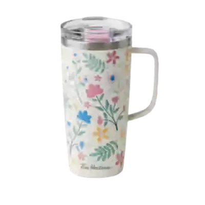 Tim Hortons Menu Canada with Prices & Nutrition (2026) 190 Tim Hortons Floral Stainless Steel Travel Mug with Handle 20oz