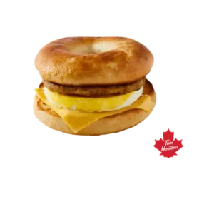 Grilled Breakfast Bagel with Sausage