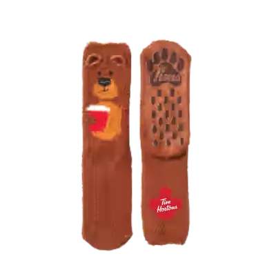 Tim Hortons Menu Canada with Prices & Nutrition (2026) 203 Tim Hortons Holiday Adult Cozy Socks - Bear