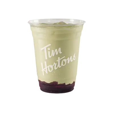 Tim Hortons Iced Blueberry Matcha Latte