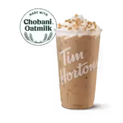 Tim Hortons Iced Carrot Cake Oat Milk Latte