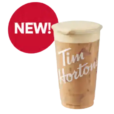 Tim Hortons Iced Coffee with Golden Cinnamon Cold Foam