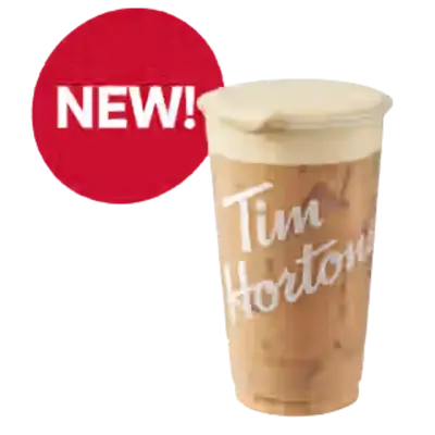 Tim Hortons Iced Coffee with Golden Cinnamon Cold Foam