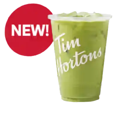 Tim Hortons Iced Flavored Protein Matcha Latte