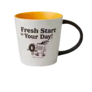 Retro Fresh Start Ceramic Mug 16oz