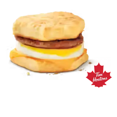 Tim Hortons Menu Canada with Prices & Nutrition (2026) 118 Tim Hortons Sausage Breakfast Sandwich