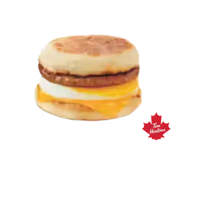 Tim Hortons Sausage, Egg and Cheese English Muffin