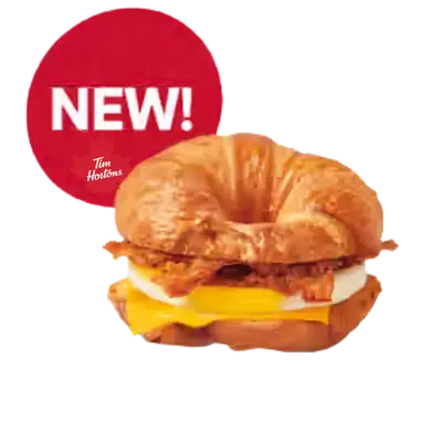 Tim Hortons Smoky Maple Bacon Croissant Breakfast Sandwich