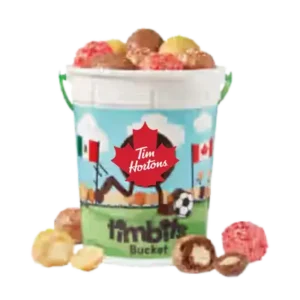 Soccer Timbits® Bucket with 30 Timbits