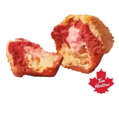 Tim Hortons Menu Canada with Prices & Nutrition (2026) 164 Tim Hortons Strawberry Cheesecake Filled Muffin