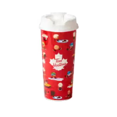 Tim Hortons Menu Canada with Prices & Nutrition (2026) 21 Tim Hortons Timbits® Team Canada Reusable Hot Cup 16oz
