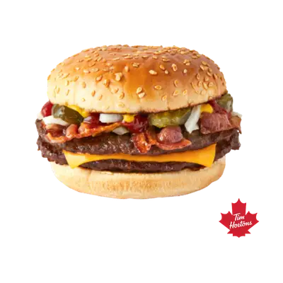 Tim Hortons Tims® Bacon Double Cheeseburger