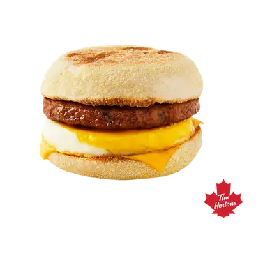 Tim Hortons Veggie Sausage & Egg with Cheese Muffin